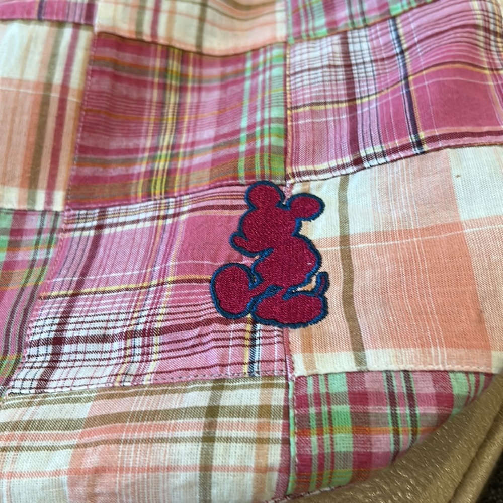 Disney’s vintage hobo style bag with red Mickey pink plaid - Picture 9 of 9